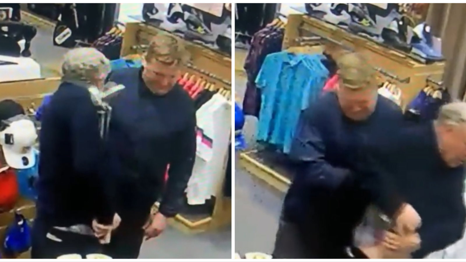 WATCH: Two of the least (!) inconspicuous thieves steal from UK golf club